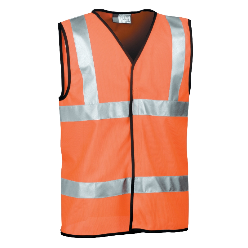 Orange High Visibility Sleeveless Vest | WISE Worksafe