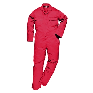 Image of Classic stud front coverall, Red, P-C02001