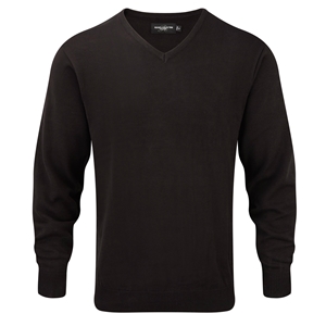 Image of Knitted v-neck pullover, P-C06710M