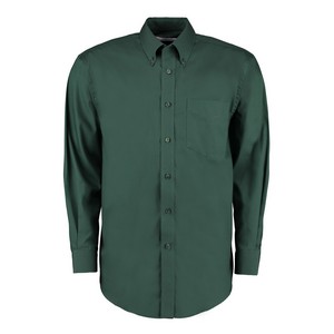 Image of Long sleeve oxford shirt, Bottle, P-C06KK105