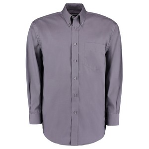 Image of Long sleeve oxford shirt, Charcoal, P-C06KK105