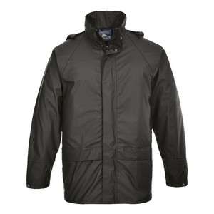 Image of PU waterproof rain jacket, Black, P-C14FW50