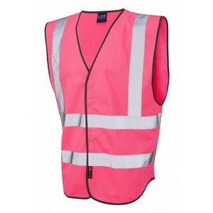 Image of Reflective coloured waistcoat, Pink, P-C15SHV00