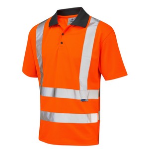 Image of Hi-vis EcoViz Polo Shirt, Orange, P-C15SHV06