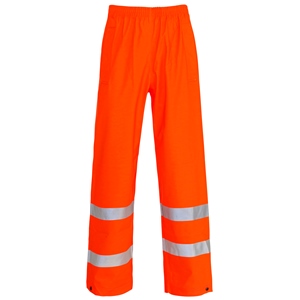 Image of Hi-vis Weatherflex overtrousers, Orange, P-C15SHV27