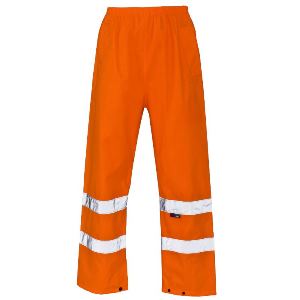 Image of Hi-vis waterproof overtrousers, Orange, P-C15SHV40