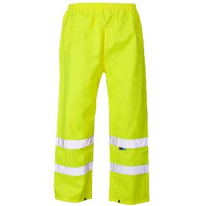 Image of Hi-vis waterproof overtrousers, Yellow, P-C15SHV40