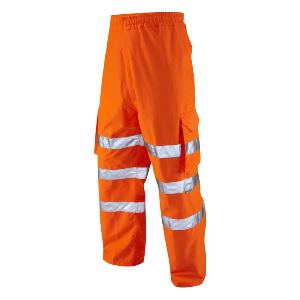 Image of Hi-vis breathable waterproof cargo overtrousers, P-C15SHV41