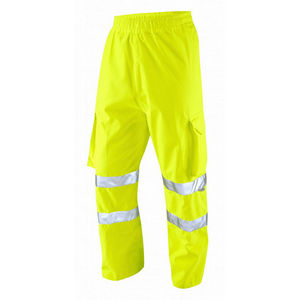 Image of Hi-vis breathable waterproof cargo overtrousers, Yellow, P-C15SHV41