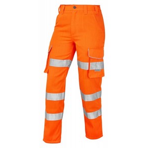 Image of Hi-vis premium cargo trousers ladies, Orange, P-C15SHV53