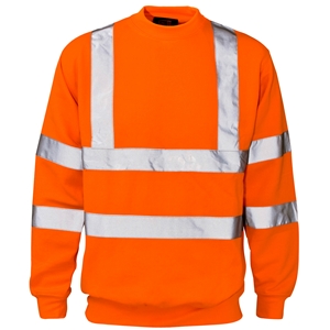 Image of Hi-vis sweatshirt, Orange, P-C15SHV55
