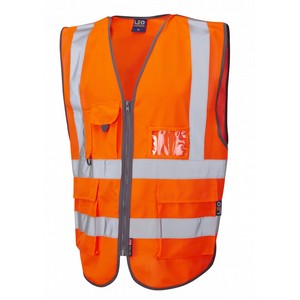 Image of Executive rip-apart hi-vis waistcoat, Orange, P-C15SHV83