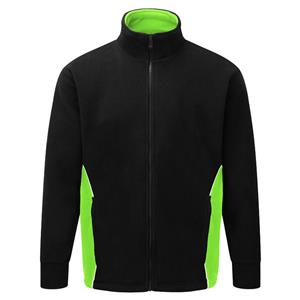 Image of Silverswift premium two-tone fleece, Black/Lime, P-C303180