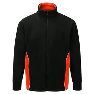 Image of Silverswift premium two-tone fleece, Black/Orange, P-C303180