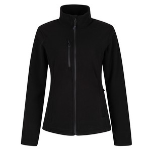 Image of Honestly Made recycled fleece jacket ladies, Black, P-C30TRF628