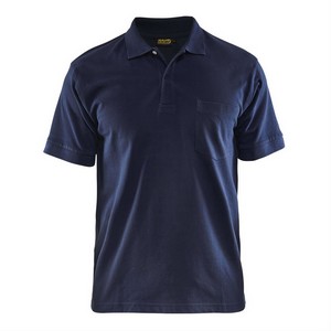 Image of Mens cotton polo shirt, Navy, P-C363305