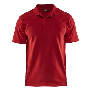 Image of Mens cotton polo shirt, Red, P-C363305