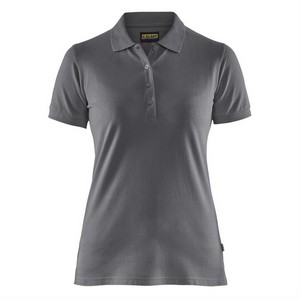 Image of Ladies cotton polo shirt, Grey, P-C363307