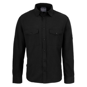 Image of Craghoppers Kiwi long sleeve shirt, Black, P-C43CES001