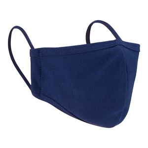 Image of Washable Anti-Bacterial Cotton Facemask, Navy, P-D05WH1