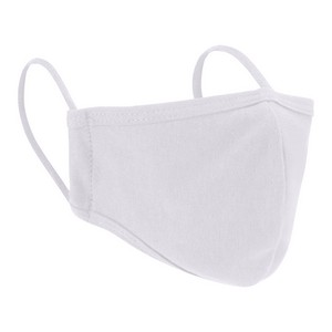 Image of Washable Anti-Bacterial Cotton Facemask, White, P-D05WH1