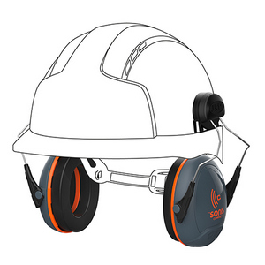 Image of JSP Sonis Compact low profile helmet ear defenders SNR 31dB, P-F07AEB030C