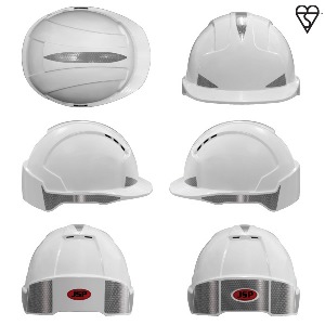 Image of JSP EVOLite CR2 reflective vented helmet, P-G07AJB160R
