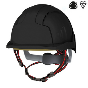 Image of JSP Skyworker climbing helmet c/w chin strap, Black, P-G07AJS260