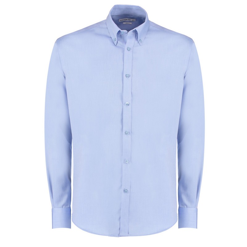 Image of Men's Slim Fit Non Iron Oxford Twill Shirt, P-Z1539
