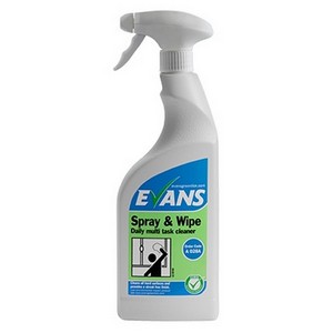 Image of Evans Spray & Wipe Antibacterial Cleaner 750ml, P-M14H0199