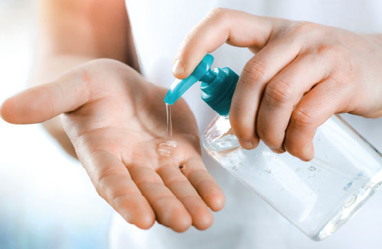 Hand Sanitiser Gel Protective Against Viruses